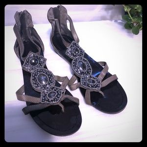 Olive Green - Old Navy zip up sandals